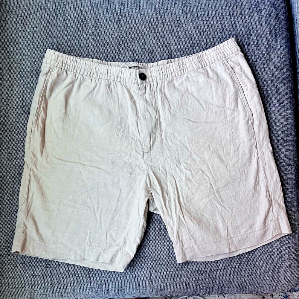 H&M Linen Khaki Shorts Men XL